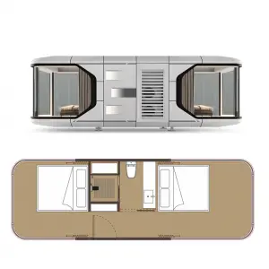 Multi functional Prefab Detachable container space capsule house