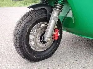 Electric  Passenger Tricycle Green Tuk Tuk Vehicles  S2-2600 (Iron Frame)