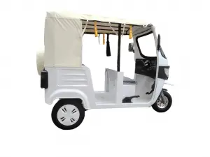 Electric  Passenger Tricycle White Tuk Tuk Vehicles  S2-2600 (Iron Frame)