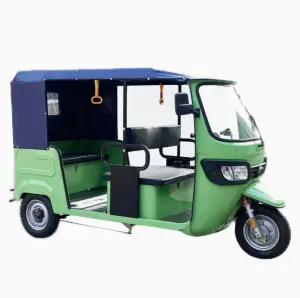 Electric  Passenger Tricycle Green Tuk Tuk Vehicles  S2-2600 (Iron Frame)