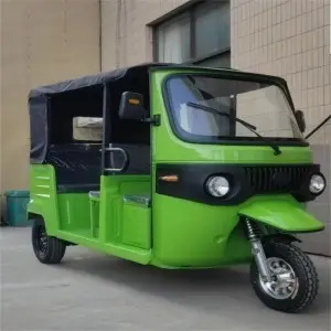 Electric  Passenger Tricycle Green Tuk Tuk Vehicles  S2-2600 (Iron Frame)