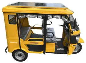 Electric, Solar (dual purpose) Three-wheeled Tricycles.
