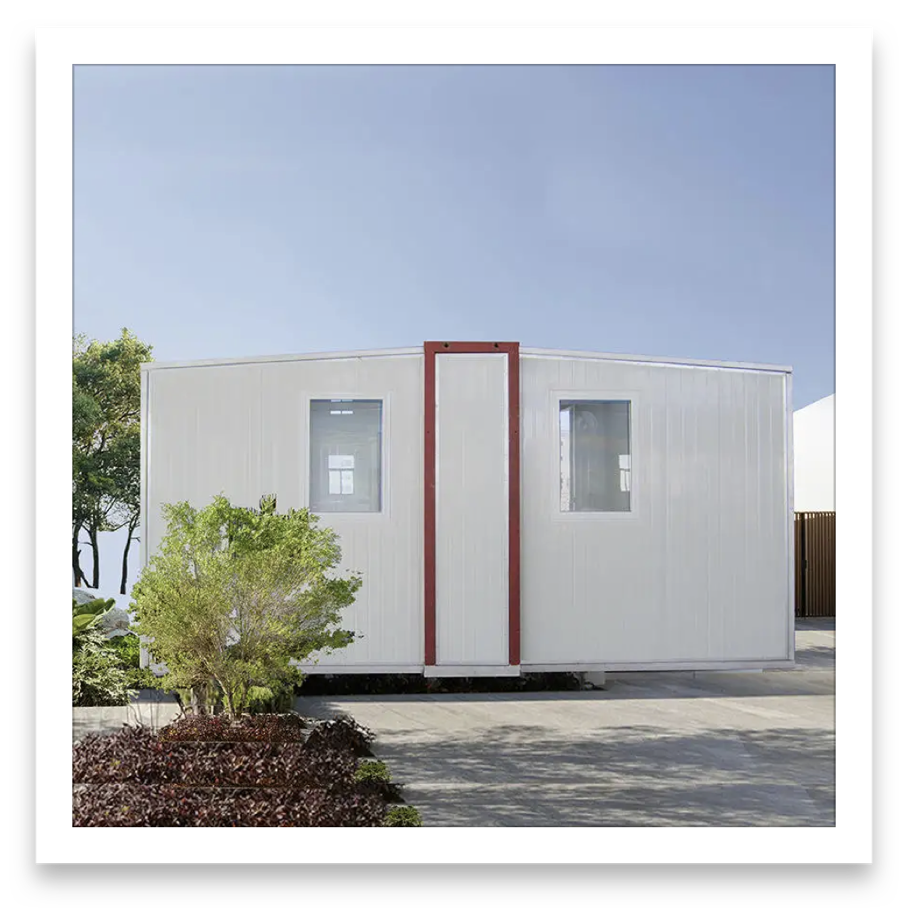 Double combined expandable container house detail pictures
