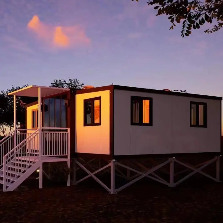 Ready Made House Expandable Villa Shipping 40ft 20ft Container Expandable Folding House Prefabricated detail pictures