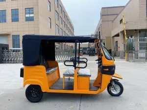 Electric  Passenger Tricycle Yellow Tuk Tuk Vehicles  S2-2600 (Iron Frame)